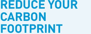 We've Got a Smaller Carbon Footprint